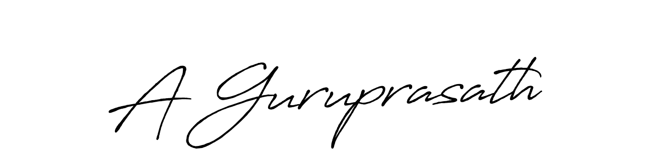 A Guruprasath stylish signature style. Best Handwritten Sign (Antro_Vectra_Bolder) for my name. Handwritten Signature Collection Ideas for my name A Guruprasath. A Guruprasath signature style 7 images and pictures png