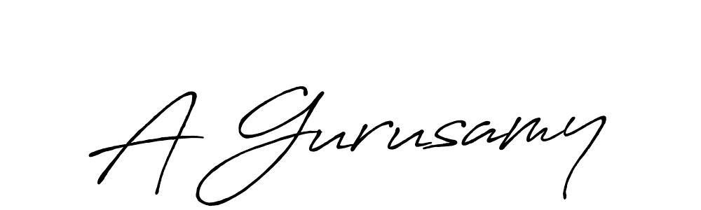Also we have A Gurusamy name is the best signature style. Create professional handwritten signature collection using Antro_Vectra_Bolder autograph style. A Gurusamy signature style 7 images and pictures png
