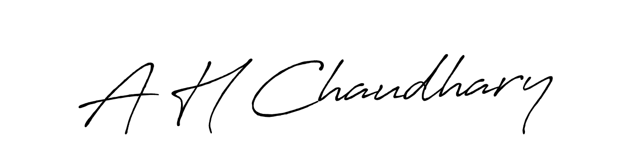 Best and Professional Signature Style for A H Chaudhary. Antro_Vectra_Bolder Best Signature Style Collection. A H Chaudhary signature style 7 images and pictures png