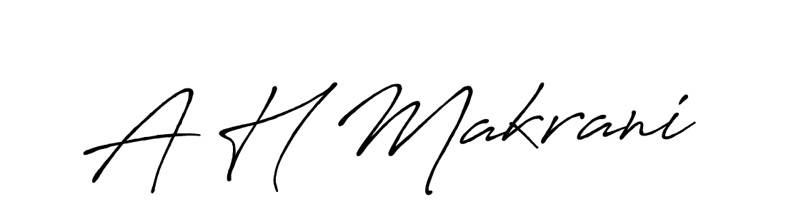 You should practise on your own different ways (Antro_Vectra_Bolder) to write your name (A H Makrani) in signature. don't let someone else do it for you. A H Makrani signature style 7 images and pictures png