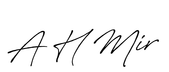 Here are the top 10 professional signature styles for the name A H Mir. These are the best autograph styles you can use for your name. A H Mir signature style 7 images and pictures png