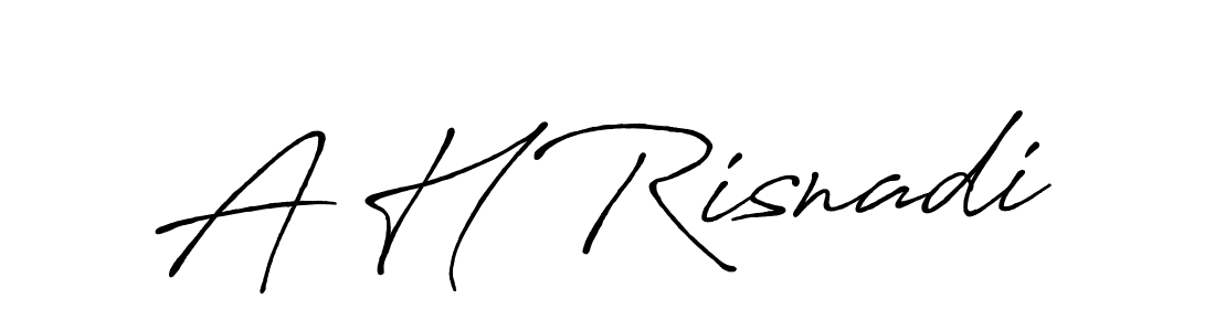 Similarly Antro_Vectra_Bolder is the best handwritten signature design. Signature creator online .You can use it as an online autograph creator for name A H Risnadi. A H Risnadi signature style 7 images and pictures png