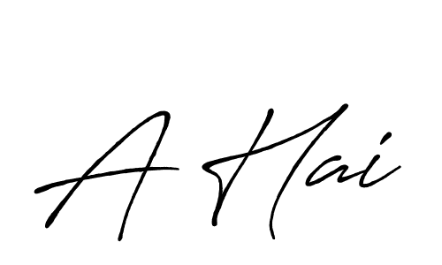 Also we have A Hai name is the best signature style. Create professional handwritten signature collection using Antro_Vectra_Bolder autograph style. A Hai signature style 7 images and pictures png