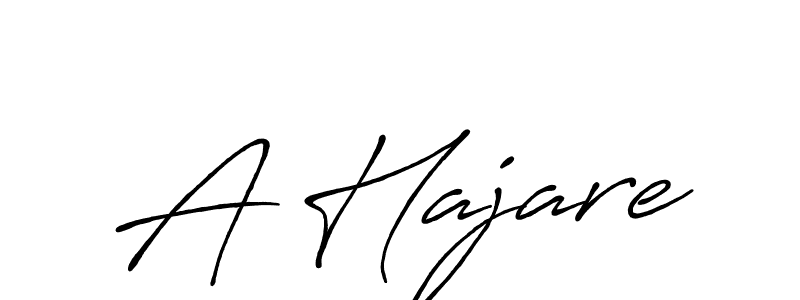 Create a beautiful signature design for name A Hajare. With this signature (Antro_Vectra_Bolder) fonts, you can make a handwritten signature for free. A Hajare signature style 7 images and pictures png