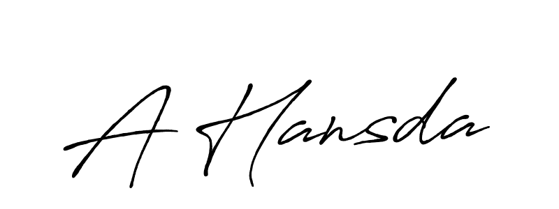 Also we have A Hansda name is the best signature style. Create professional handwritten signature collection using Antro_Vectra_Bolder autograph style. A Hansda signature style 7 images and pictures png