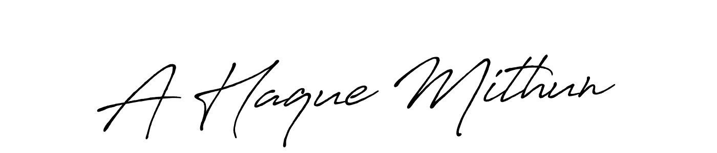 It looks lik you need a new signature style for name A Haque Mithun. Design unique handwritten (Antro_Vectra_Bolder) signature with our free signature maker in just a few clicks. A Haque Mithun signature style 7 images and pictures png