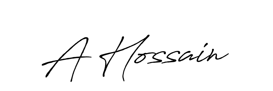 Antro_Vectra_Bolder is a professional signature style that is perfect for those who want to add a touch of class to their signature. It is also a great choice for those who want to make their signature more unique. Get A Hossain name to fancy signature for free. A Hossain signature style 7 images and pictures png