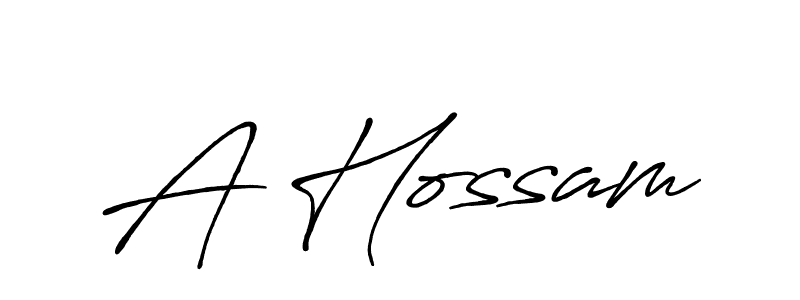 Also we have A Hossam name is the best signature style. Create professional handwritten signature collection using Antro_Vectra_Bolder autograph style. A Hossam signature style 7 images and pictures png