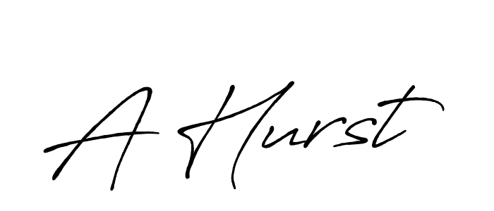 Make a beautiful signature design for name A Hurst. With this signature (Antro_Vectra_Bolder) style, you can create a handwritten signature for free. A Hurst signature style 7 images and pictures png