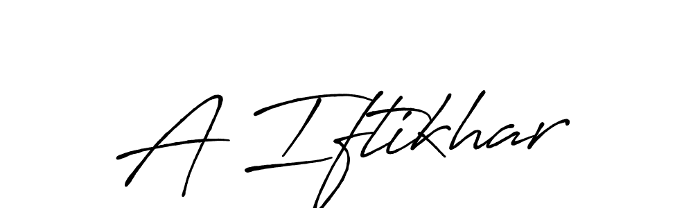 A Iftikhar stylish signature style. Best Handwritten Sign (Antro_Vectra_Bolder) for my name. Handwritten Signature Collection Ideas for my name A Iftikhar. A Iftikhar signature style 7 images and pictures png