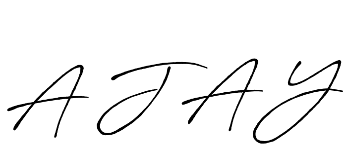 Also we have A J A Y name is the best signature style. Create professional handwritten signature collection using Antro_Vectra_Bolder autograph style. A J A Y signature style 7 images and pictures png