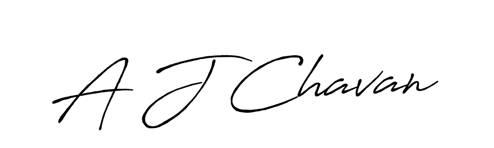 Design your own signature with our free online signature maker. With this signature software, you can create a handwritten (Antro_Vectra_Bolder) signature for name A J Chavan. A J Chavan signature style 7 images and pictures png