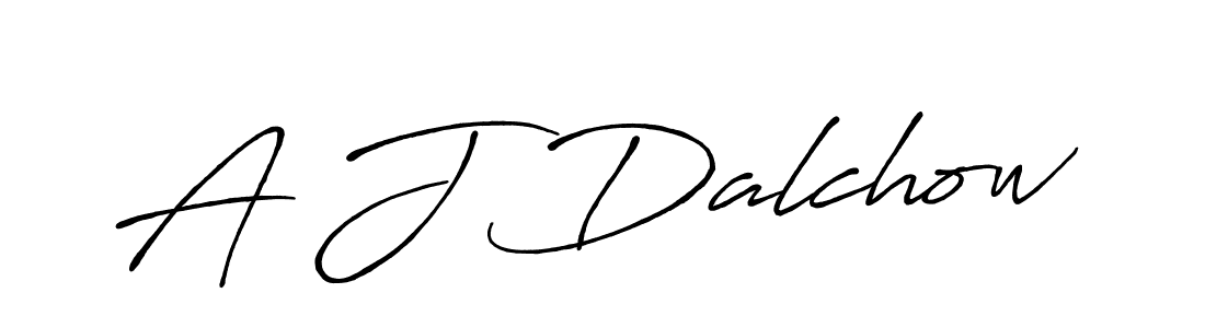 Also You can easily find your signature by using the search form. We will create A J Dalchow name handwritten signature images for you free of cost using Antro_Vectra_Bolder sign style. A J Dalchow signature style 7 images and pictures png