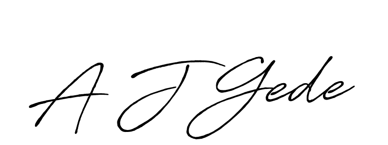 Here are the top 10 professional signature styles for the name A J Gede. These are the best autograph styles you can use for your name. A J Gede signature style 7 images and pictures png