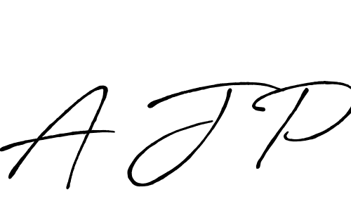 Also we have A J P name is the best signature style. Create professional handwritten signature collection using Antro_Vectra_Bolder autograph style. A J P signature style 7 images and pictures png