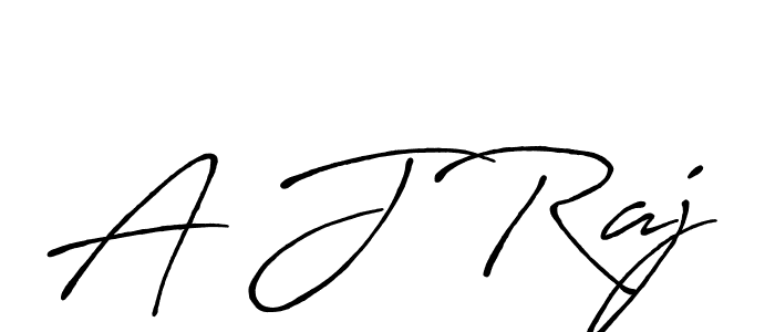 How to make A J Raj signature? Antro_Vectra_Bolder is a professional autograph style. Create handwritten signature for A J Raj name. A J Raj signature style 7 images and pictures png