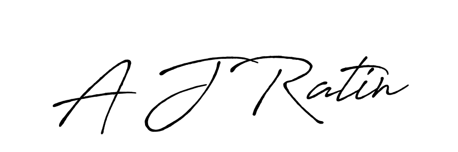 Use a signature maker to create a handwritten signature online. With this signature software, you can design (Antro_Vectra_Bolder) your own signature for name A J Ratin. A J Ratin signature style 7 images and pictures png