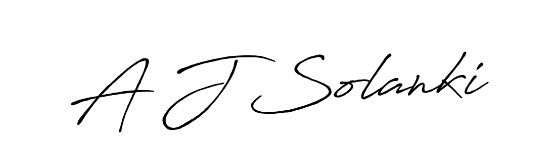 Also we have A J Solanki name is the best signature style. Create professional handwritten signature collection using Antro_Vectra_Bolder autograph style. A J Solanki signature style 7 images and pictures png