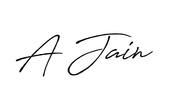 Use a signature maker to create a handwritten signature online. With this signature software, you can design (Antro_Vectra_Bolder) your own signature for name A Jain. A Jain signature style 7 images and pictures png