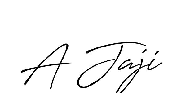 How to make A Jaji name signature. Use Antro_Vectra_Bolder style for creating short signs online. This is the latest handwritten sign. A Jaji signature style 7 images and pictures png