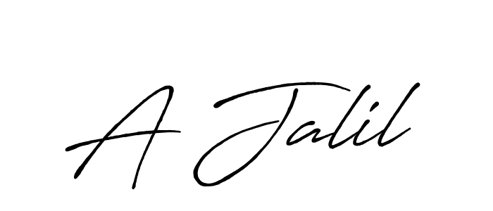 Use a signature maker to create a handwritten signature online. With this signature software, you can design (Antro_Vectra_Bolder) your own signature for name A Jalil. A Jalil signature style 7 images and pictures png