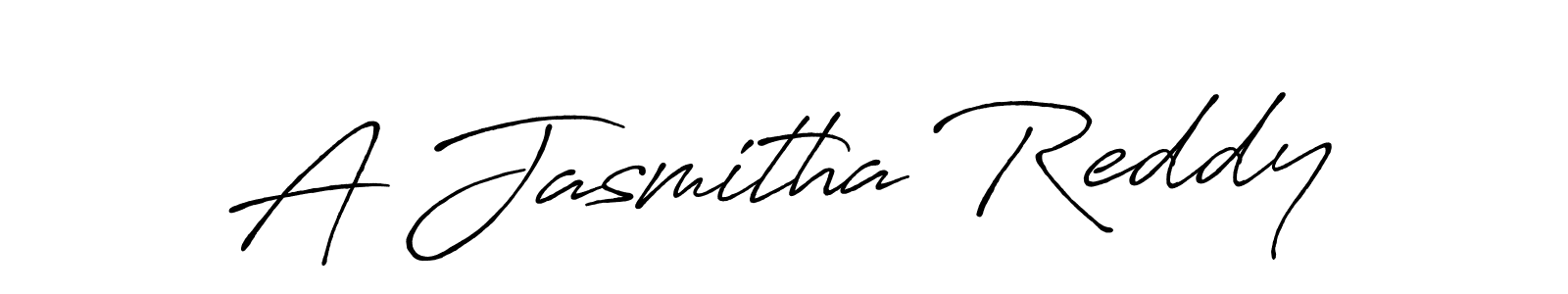 Also we have A Jasmitha Reddy name is the best signature style. Create professional handwritten signature collection using Antro_Vectra_Bolder autograph style. A Jasmitha Reddy signature style 7 images and pictures png