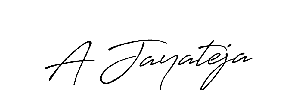 How to make A Jayateja signature? Antro_Vectra_Bolder is a professional autograph style. Create handwritten signature for A Jayateja name. A Jayateja signature style 7 images and pictures png