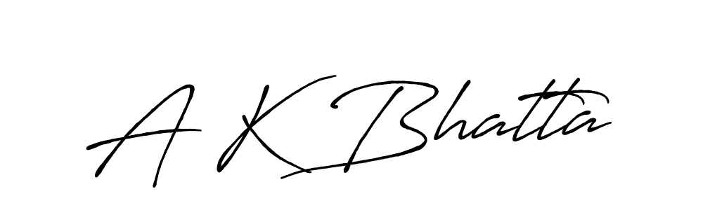It looks lik you need a new signature style for name A K Bhatta. Design unique handwritten (Antro_Vectra_Bolder) signature with our free signature maker in just a few clicks. A K Bhatta signature style 7 images and pictures png