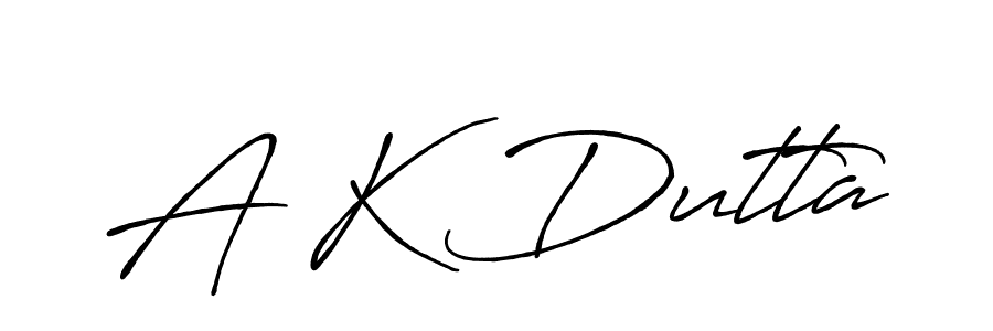 How to make A K Dutta signature? Antro_Vectra_Bolder is a professional autograph style. Create handwritten signature for A K Dutta name. A K Dutta signature style 7 images and pictures png