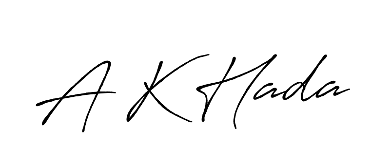 if you are searching for the best signature style for your name A K Hada. so please give up your signature search. here we have designed multiple signature styles  using Antro_Vectra_Bolder. A K Hada signature style 7 images and pictures png