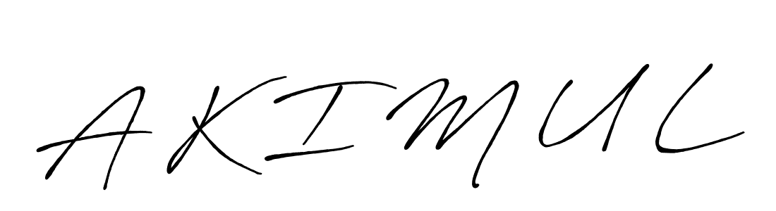 if you are searching for the best signature style for your name A K I M U L. so please give up your signature search. here we have designed multiple signature styles  using Antro_Vectra_Bolder. A K I M U L signature style 7 images and pictures png