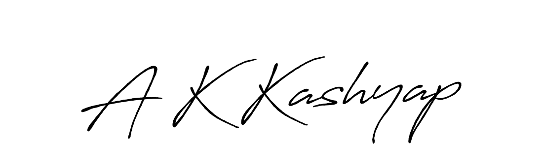 Use a signature maker to create a handwritten signature online. With this signature software, you can design (Antro_Vectra_Bolder) your own signature for name A K Kashyap. A K Kashyap signature style 7 images and pictures png