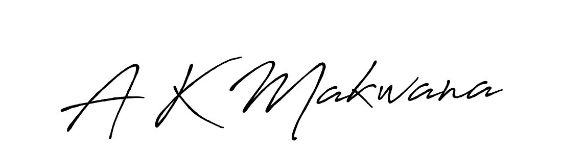 The best way (Antro_Vectra_Bolder) to make a short signature is to pick only two or three words in your name. The name A K Makwana include a total of six letters. For converting this name. A K Makwana signature style 7 images and pictures png