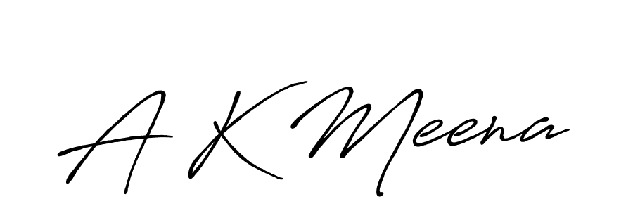 How to make A K Meena signature? Antro_Vectra_Bolder is a professional autograph style. Create handwritten signature for A K Meena name. A K Meena signature style 7 images and pictures png