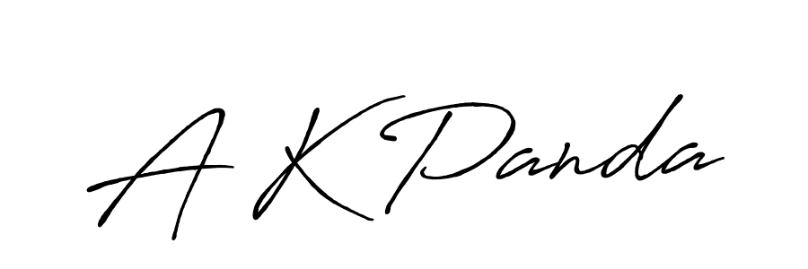 Also You can easily find your signature by using the search form. We will create A K Panda name handwritten signature images for you free of cost using Antro_Vectra_Bolder sign style. A K Panda signature style 7 images and pictures png