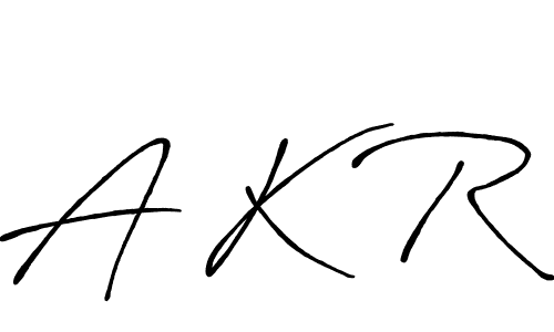 The best way (Antro_Vectra_Bolder) to make a short signature is to pick only two or three words in your name. The name A K R include a total of six letters. For converting this name. A K R signature style 7 images and pictures png