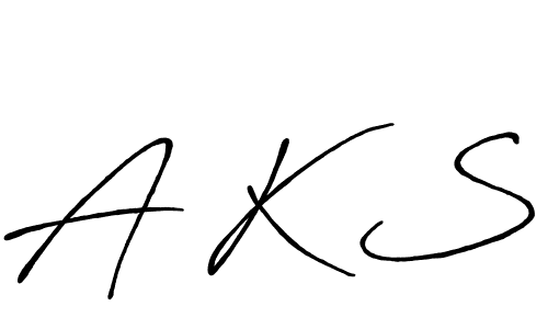 A K S stylish signature style. Best Handwritten Sign (Antro_Vectra_Bolder) for my name. Handwritten Signature Collection Ideas for my name A K S. A K S signature style 7 images and pictures png