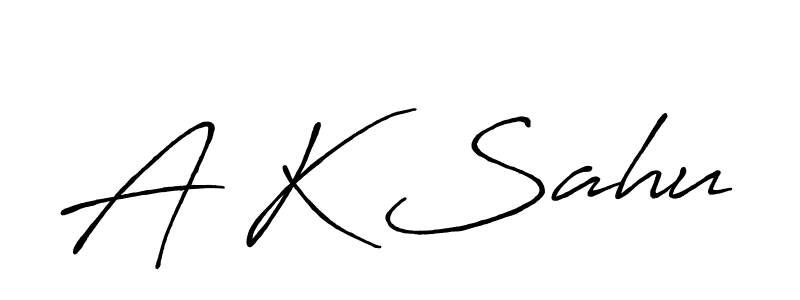 The best way (Antro_Vectra_Bolder) to make a short signature is to pick only two or three words in your name. The name A K Sahu include a total of six letters. For converting this name. A K Sahu signature style 7 images and pictures png