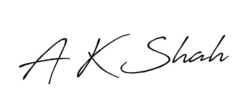 How to make A K Shah signature? Antro_Vectra_Bolder is a professional autograph style. Create handwritten signature for A K Shah name. A K Shah signature style 7 images and pictures png