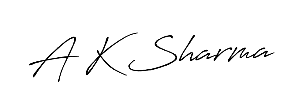 You should practise on your own different ways (Antro_Vectra_Bolder) to write your name (A K Sharma) in signature. don't let someone else do it for you. A K Sharma signature style 7 images and pictures png