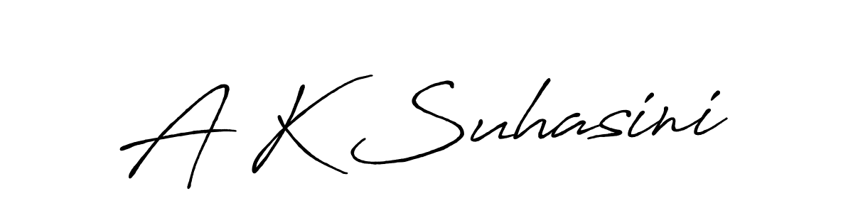 How to make A K Suhasini signature? Antro_Vectra_Bolder is a professional autograph style. Create handwritten signature for A K Suhasini name. A K Suhasini signature style 7 images and pictures png