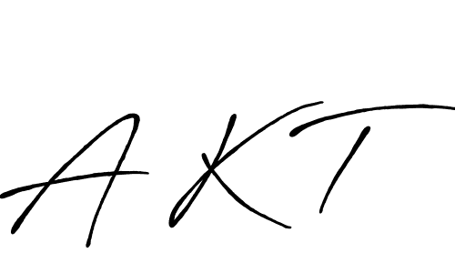 Make a beautiful signature design for name A K T. With this signature (Antro_Vectra_Bolder) style, you can create a handwritten signature for free. A K T signature style 7 images and pictures png