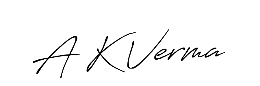 How to make A K Verma name signature. Use Antro_Vectra_Bolder style for creating short signs online. This is the latest handwritten sign. A K Verma signature style 7 images and pictures png