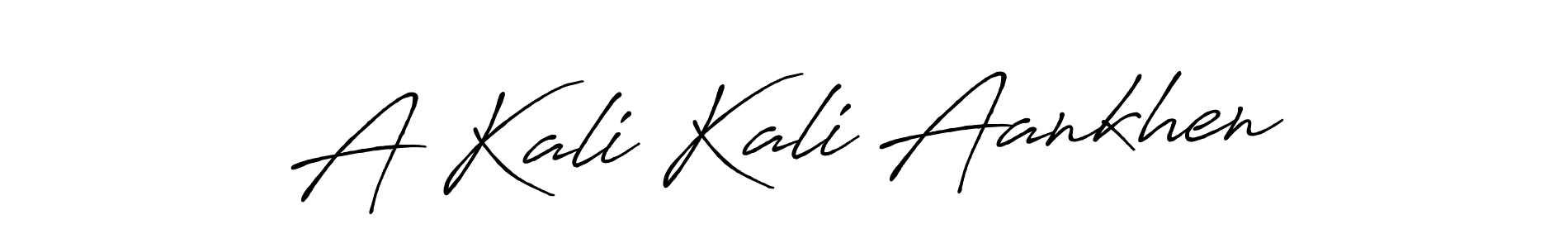 Design your own signature with our free online signature maker. With this signature software, you can create a handwritten (Antro_Vectra_Bolder) signature for name A Kali Kali Aankhen. A Kali Kali Aankhen signature style 7 images and pictures png