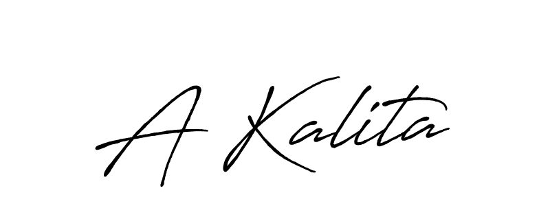 How to make A Kalita name signature. Use Antro_Vectra_Bolder style for creating short signs online. This is the latest handwritten sign. A Kalita signature style 7 images and pictures png