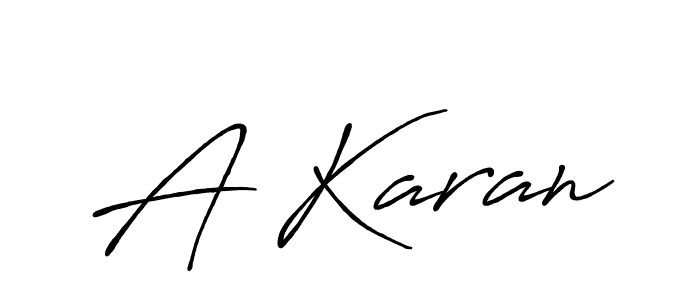 Create a beautiful signature design for name A Karan. With this signature (Antro_Vectra_Bolder) fonts, you can make a handwritten signature for free. A Karan signature style 7 images and pictures png