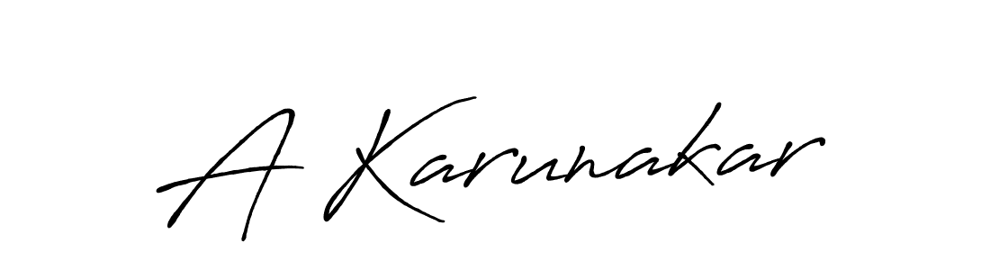 if you are searching for the best signature style for your name A Karunakar. so please give up your signature search. here we have designed multiple signature styles  using Antro_Vectra_Bolder. A Karunakar signature style 7 images and pictures png