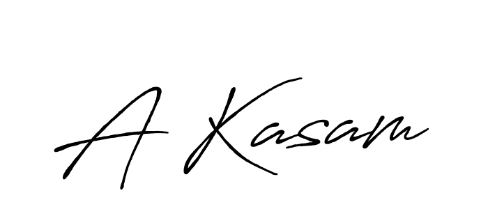 Create a beautiful signature design for name A Kasam. With this signature (Antro_Vectra_Bolder) fonts, you can make a handwritten signature for free. A Kasam signature style 7 images and pictures png