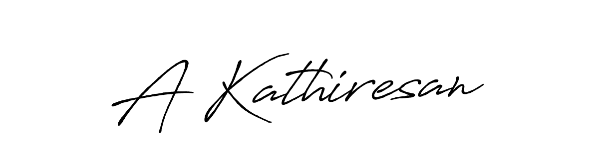 How to make A Kathiresan name signature. Use Antro_Vectra_Bolder style for creating short signs online. This is the latest handwritten sign. A Kathiresan signature style 7 images and pictures png