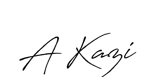How to make A Kazi signature? Antro_Vectra_Bolder is a professional autograph style. Create handwritten signature for A Kazi name. A Kazi signature style 7 images and pictures png